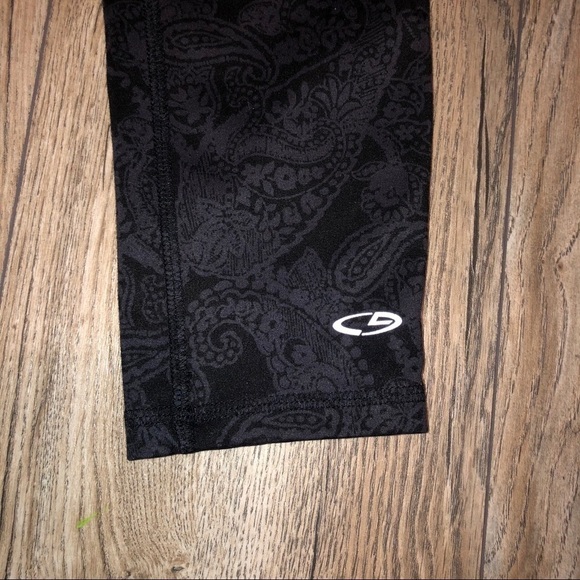 Champion Black/Gray Paisley Print Duo Dry Leggings - Picture 4 of 7